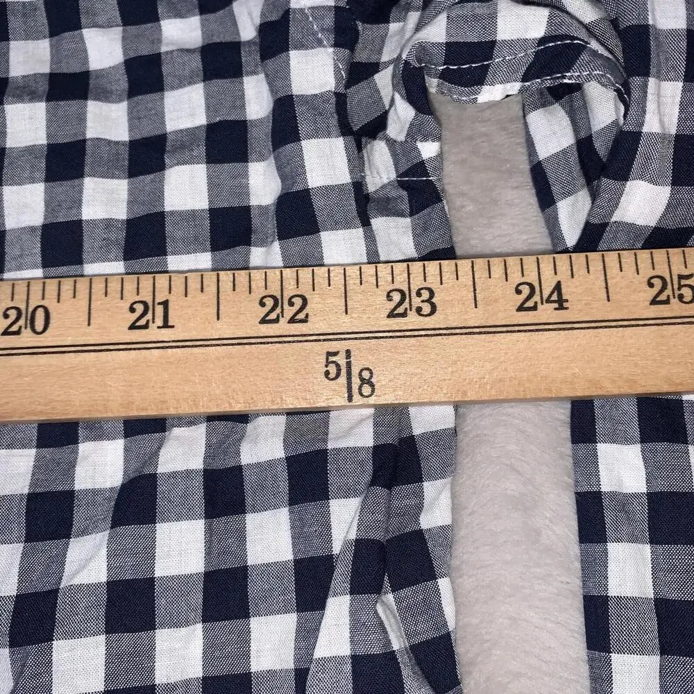 J Crew Shirt Mens XL‎ Navy Check Slim Stretch Secret Wash Organic Cotton NEW